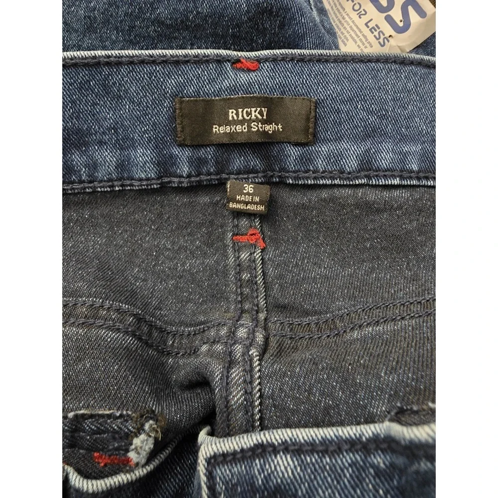 True Religion Ricky SN Flap Straight Style‎ 701180 Dark Shivering Wash Sz 36x32